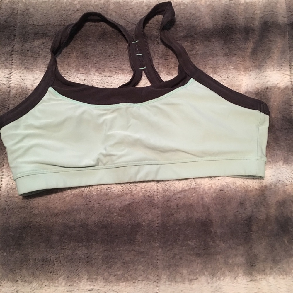 Blue sports bra